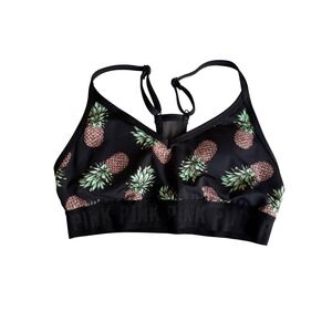 Victoria's Secret PINK Sport Pineapple Print Ultimate Lightly Lined Bra Small